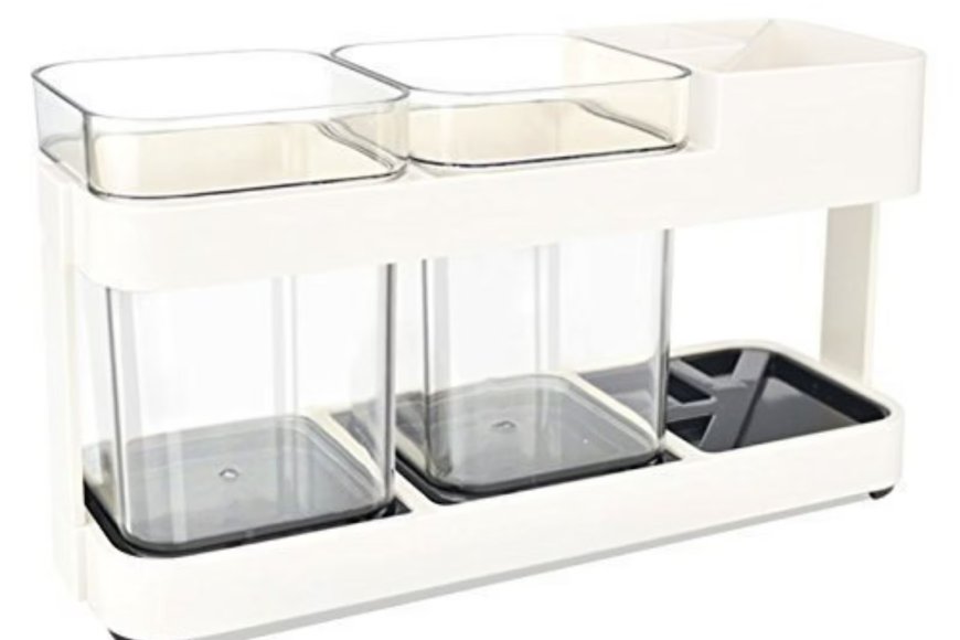 Galaxy Twin Cup Clear Plastic Toothbrush Holder At just Rs. 199 [MRP 699]