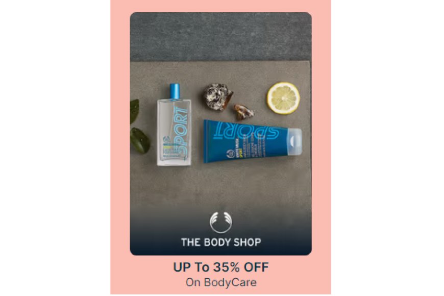 Up to 35% off on The Body Shop products