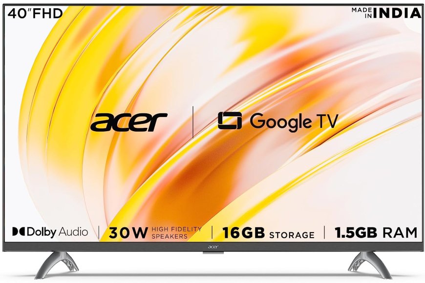Acer 100 cm (40 inch) Advanced I Series Full HD Smart LED Google TV At just Rs. 18,999 [MRP 29,999]