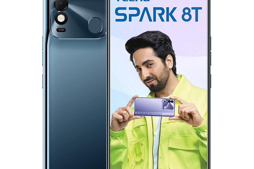 Tecno Spark 8T (Atlantic Blue, 4GB RAM, 64GB Storage) At just Rs. 8299 [MRP 12,999]