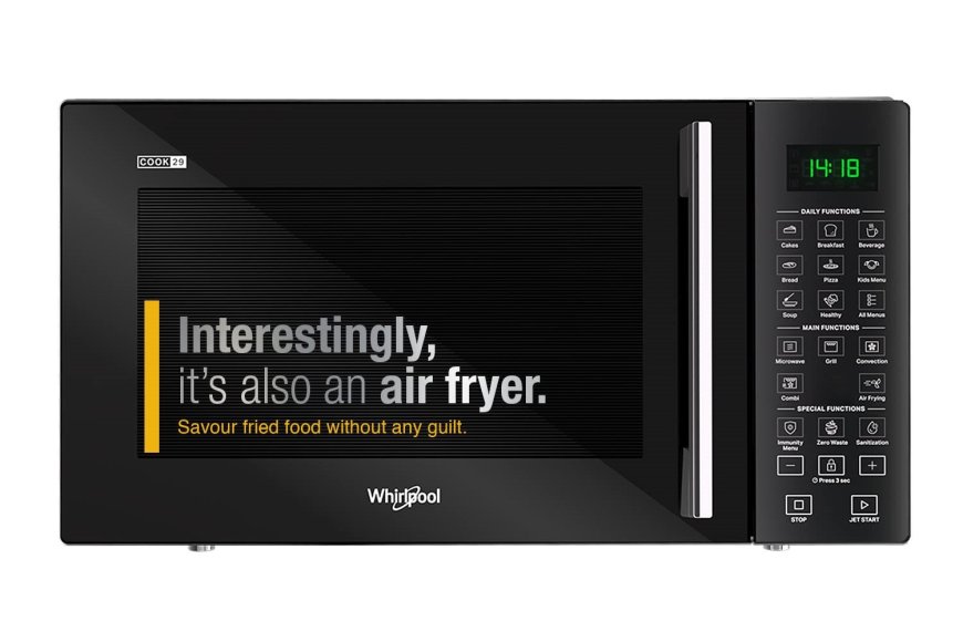 Whirlpool 29 L Convection Microwave Oven (Black) At just Rs. 11,990 [MRP 20,700]