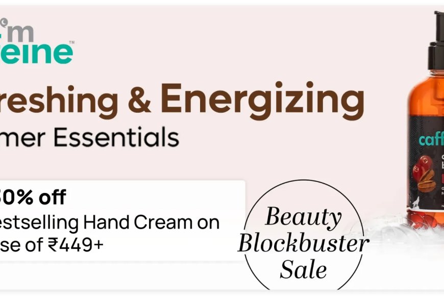 Up to 30% off + Free Hand Cream on Rs. 449+ on mCaffeine products