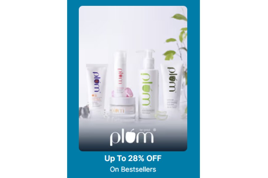 Up to 28% off on Plum products