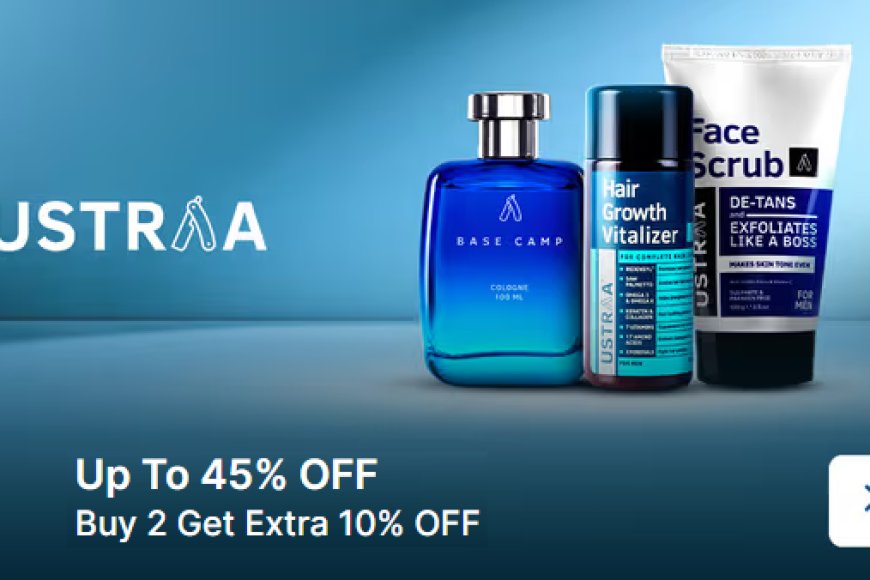 Up to 45% off + Extra 10% off on Ustraa products