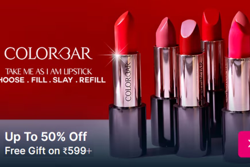 Up to 50% off + Free Gift on Rs. 599+ on Colorbar products