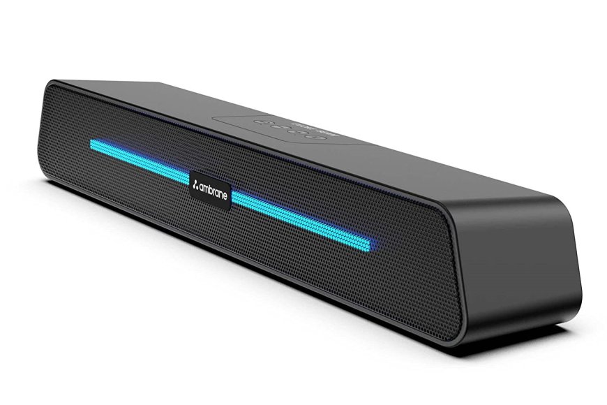 Ambrane Evoke Beam 10 W Bluetooth Soundbar (Black) At just Rs. 1299 [MRP 2999]