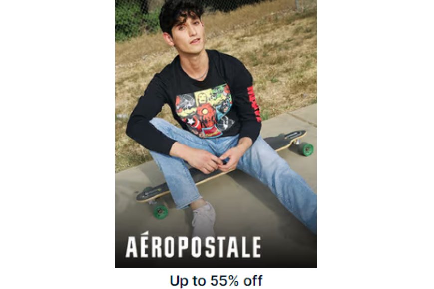 Up to 55% off on Aeropostale Brand