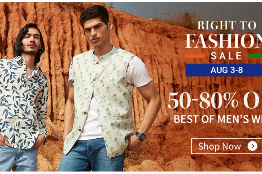 Right To Fashion Sale: 50&80% off on Men's Wear