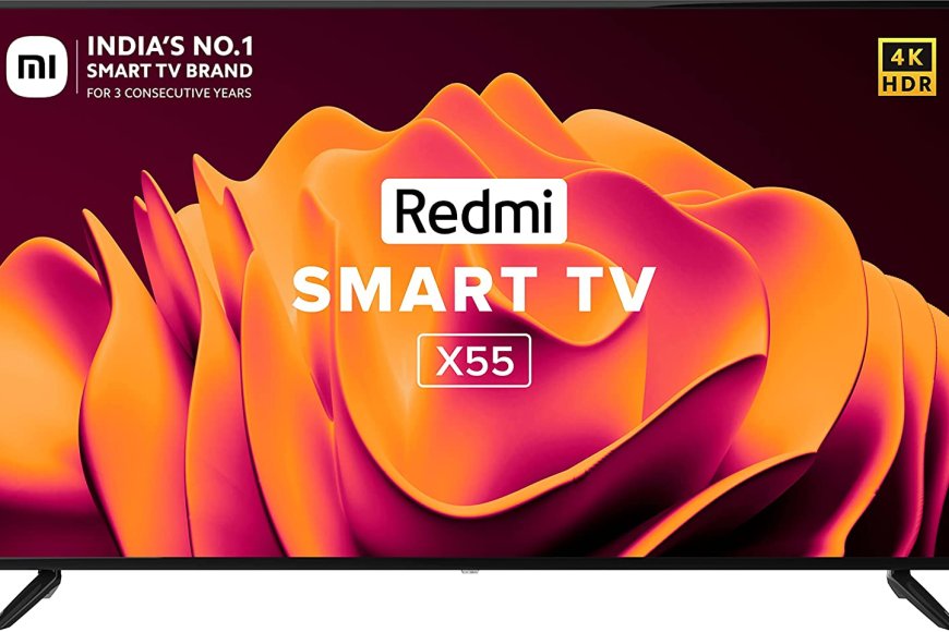 Redmi 139 cm (55 inch) 4K Ultra HD Android Smart LED TV (Black) At just Rs. 32,999 [MRP 54,999]