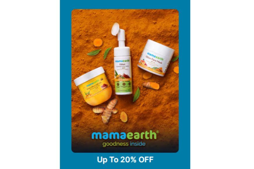 Up to 20% off on Mamaearth products