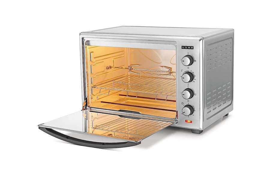 USHA 60 L Oven Toaster Grill (Steel) At just Rs. 13,999 [MRP 22,190]