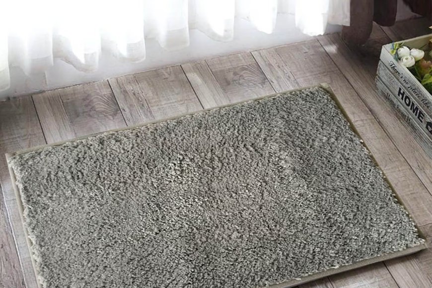 Grey Polyester Max Absorbant 18 x 12 inch Bath Mat At just Rs. 99 [MRP 399]