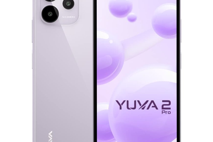 Lava Yuva 2 Pro (Glass Lavender, 4GB RAM, 64GB Storage) At just Rs. 7999 [MRP 9999]