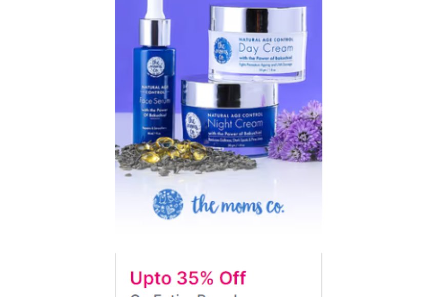 Up to 35% off on The Moms Co. products