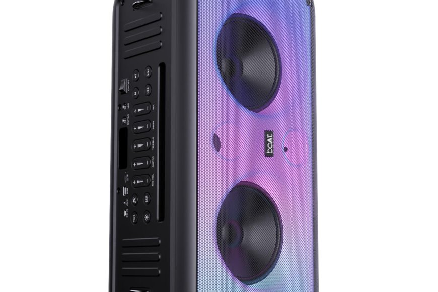 boAt PartyPal 300 120 W Bluetooth Party Speaker (Premium Black) At just Rs. 12,999 [MRP 29,990]
