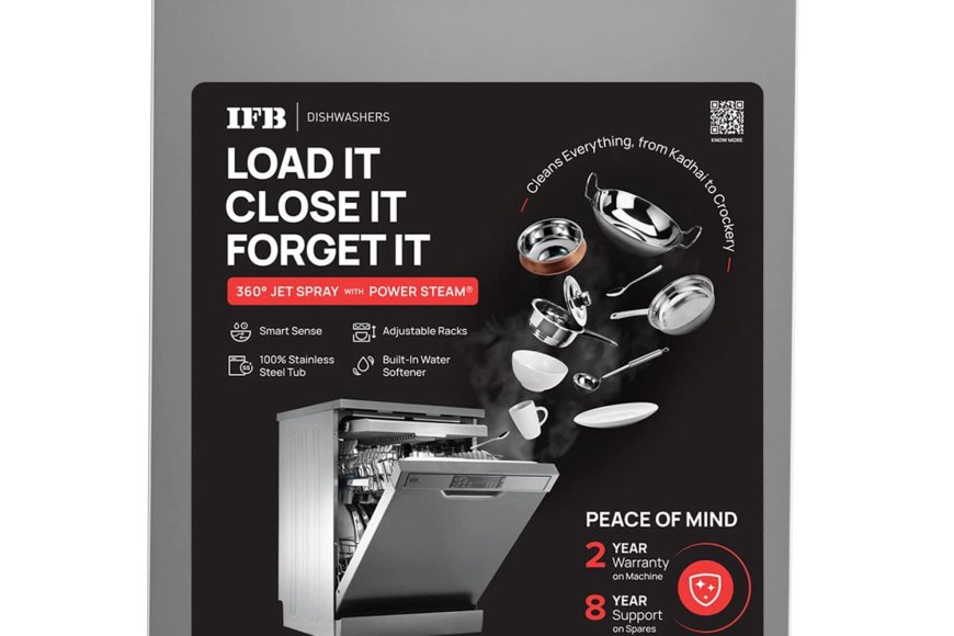 IFB Neptune VX Plus Free Standing 15 Place Settings Dishwasher At just Rs. 41,990 [MRP 42,990]