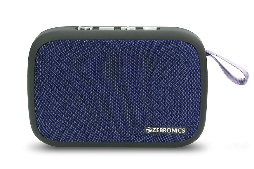 Zebronics Zeb&Delight 3 W Wireless Bluetooth Speaker (Blue) At just Rs. 590 [MRP 899]