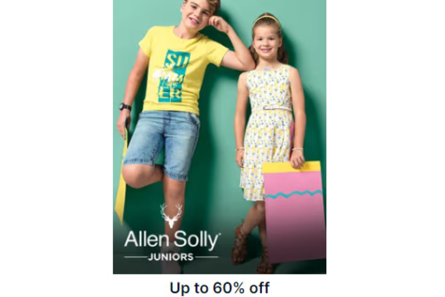 Up to 60% off on Allen Solly Junior Brand