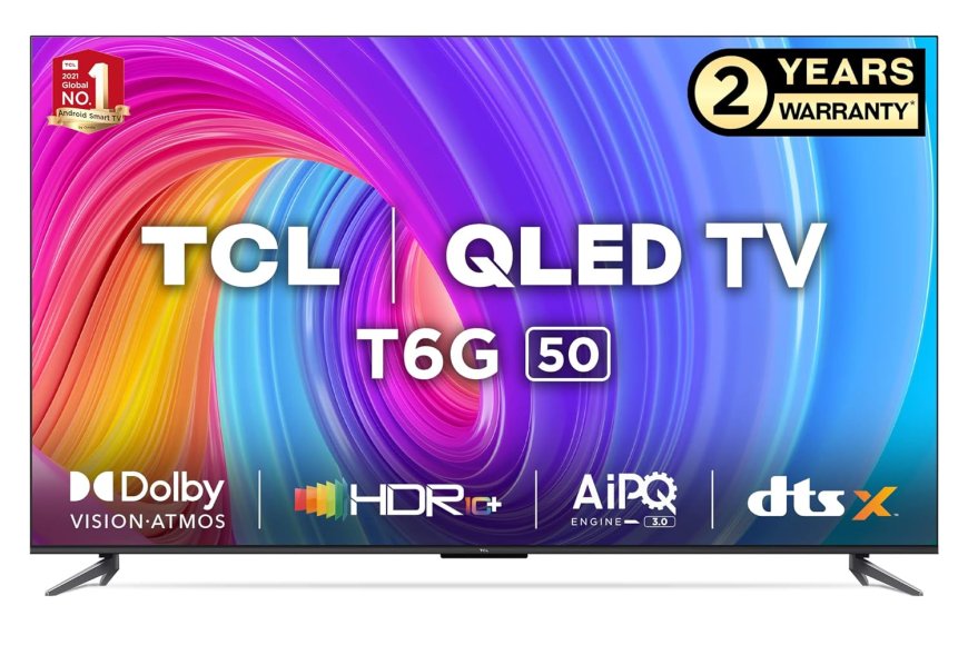 TCL 126 cm (50 inch) 4K Ultra HD Smart QLED Google TV (Black) At just Rs. 35,990 [MRP 1,14,990]