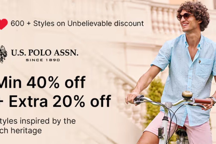 Minimum 40% off + Extra 20% off on U.S. Polo Assn Brand