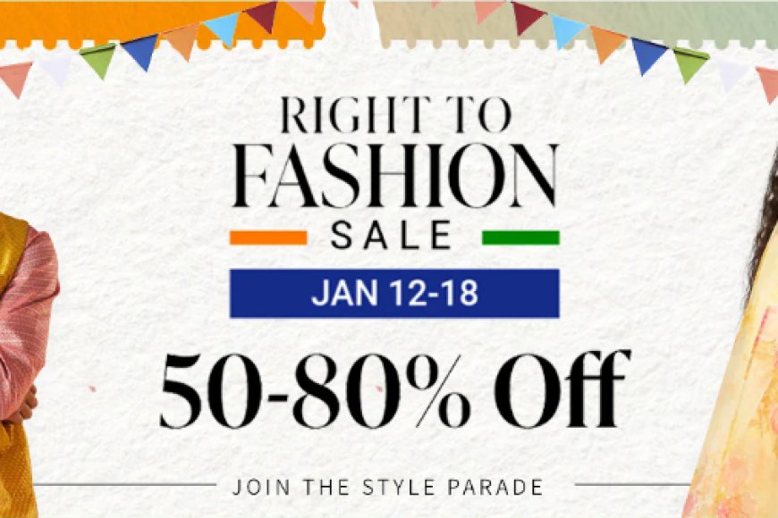 Right to Fashion Sale: 50&80% off on Fashion &amp; Accessories