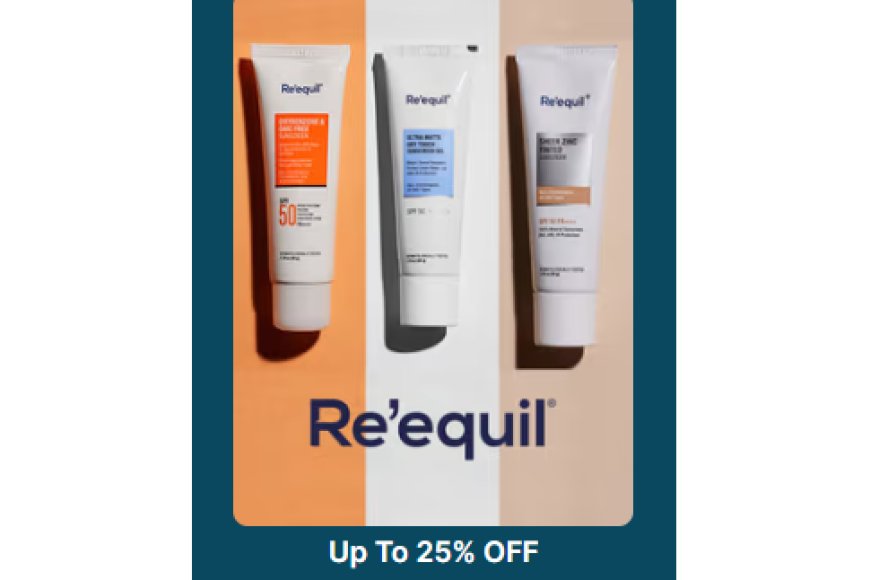 Up to 25% off on Re'equil products