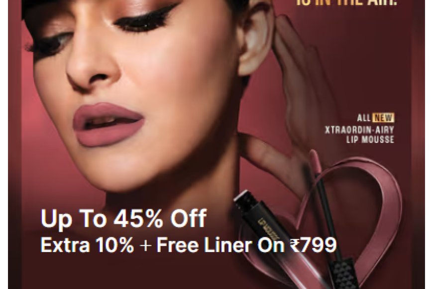 Up to 45% off + Extra 10% off on Lakme products