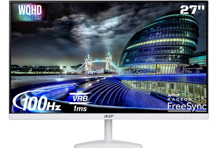 Acer 27 inch WQHD LED Backlit IPS Panel Monitor (Monitor) At just Rs. 13,499 [MRP 16,999]