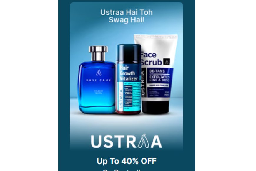 Up to 40% off on Ustraa products