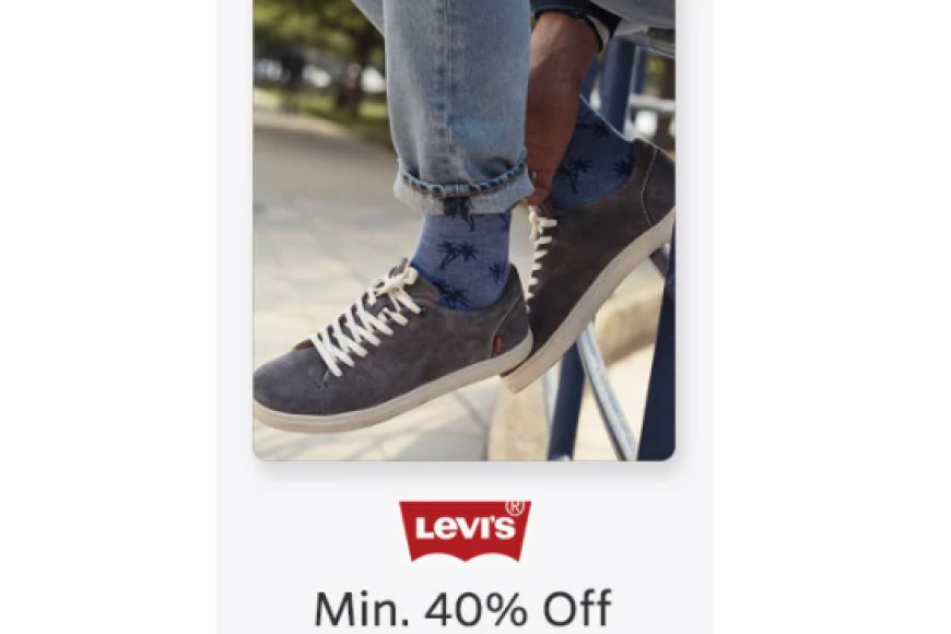 Minimum 40% off on Levi's Brand