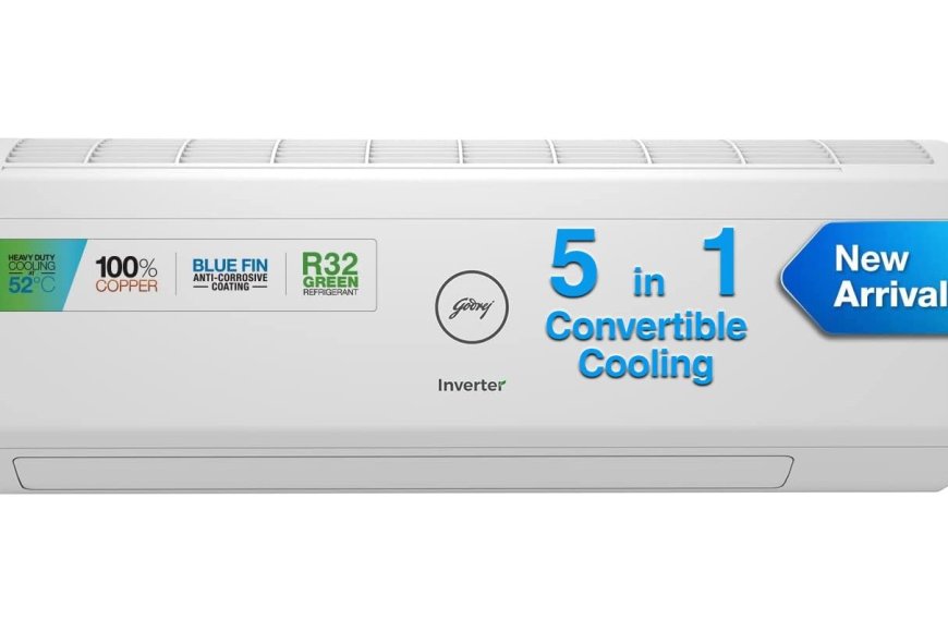 Godrej 1.5 Ton 5 Star 5&in&1 Convertible Cooling Inverter Split AC At just Rs. 36,990 [MRP 54,900]