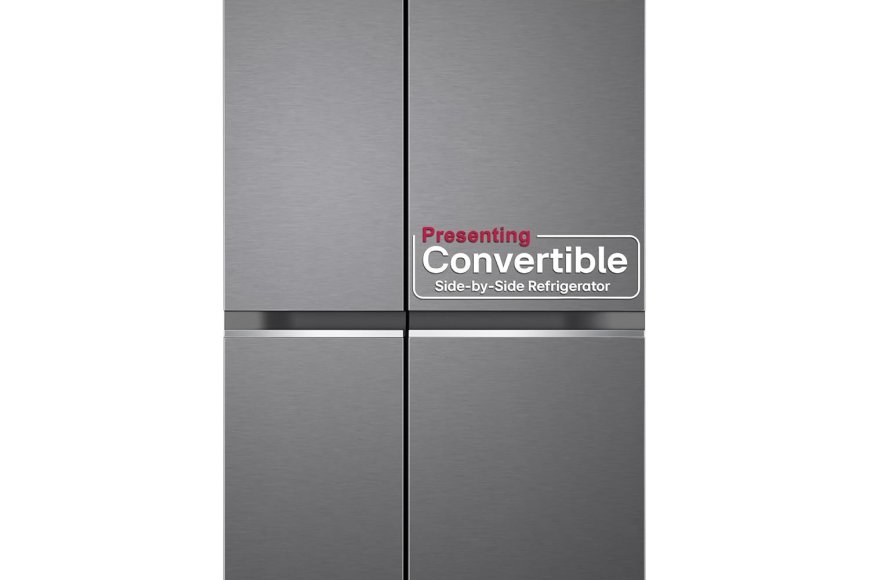 LG 650 L Frost Free Inverter Side By Side Refrigerator (Dazzle Steel) At just Rs. 75,990 [MRP 1,22,999]