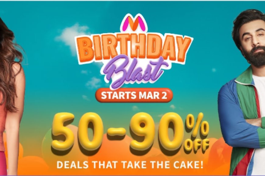 Myntra Birthday Blast: 50&90% off on Fashion &amp; Accessories