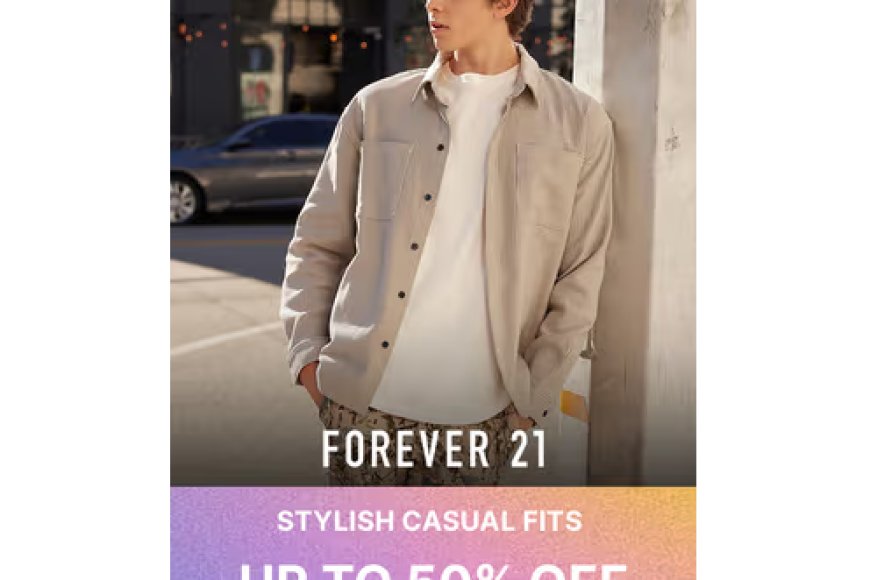 Up to 50% off + Extra 20% off on Forever 21 Brand