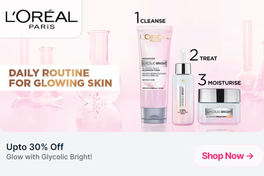 Up to 30% off on L'oreal Paris products