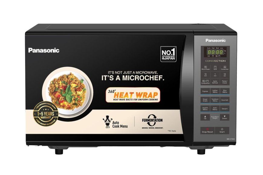 Panasonic 23 L Convection Microwave Oven (Black Mirror) At just Rs. 10,290 [MRP 14,590]