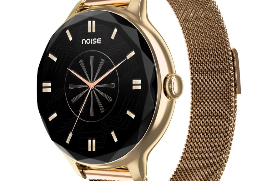 Noise Diva Bluetooth Calling Smartwatch (Gold Link) At just Rs. 3499 [MRP 5999]