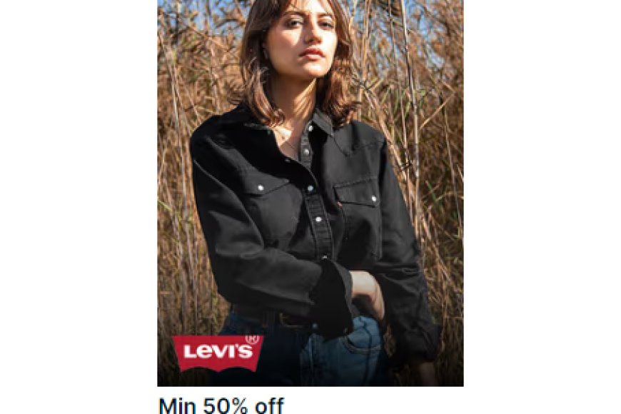 Minimum 50% off on Levi's Brand