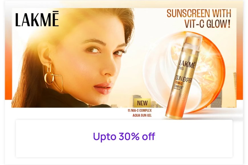 Up to 30% off on Lakme products