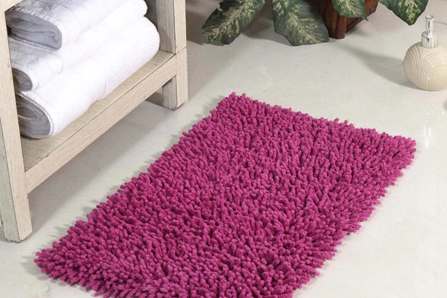 Purple Solid Cotton 24x16 Inch Max Absorbant Bath Mat At just Rs. 1 [MRP 349]