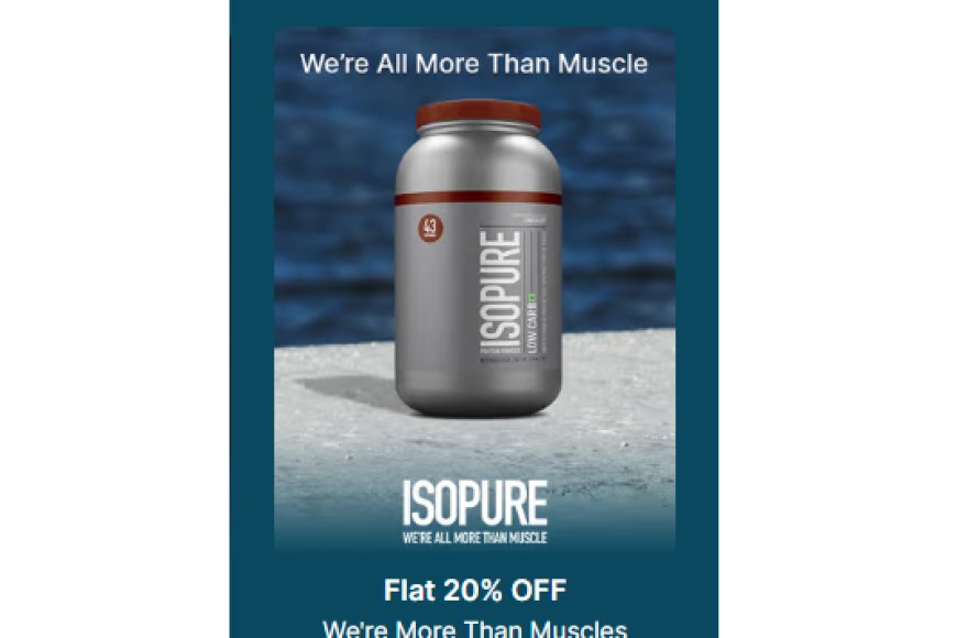 Flat 20% off on Isopure products