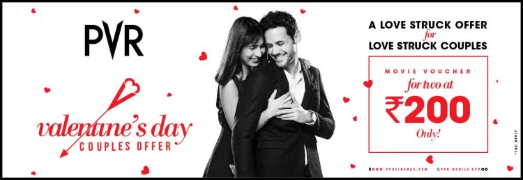 Valentine's Day Offer: PVR Movie Voucher for two at Rs.200 Only!
