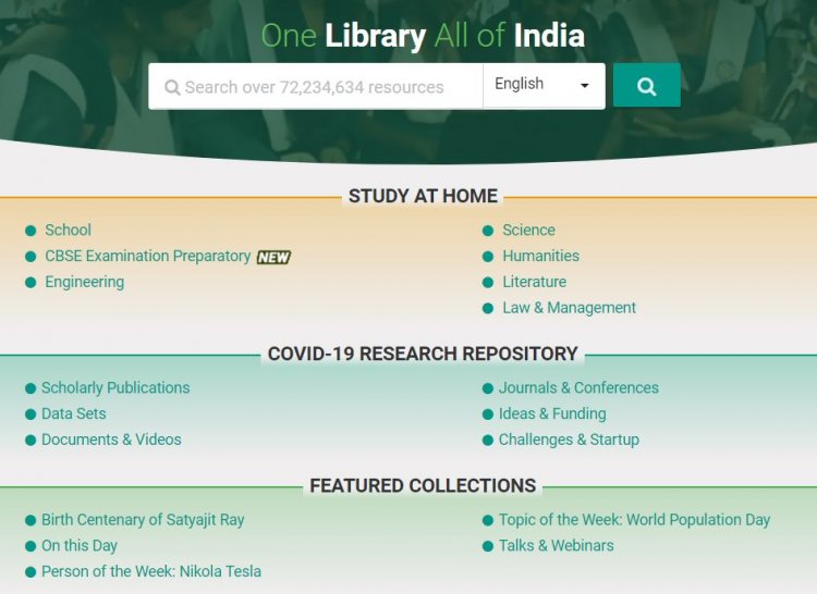 Learn Free using the National Digital Library of India. One Library All of India!