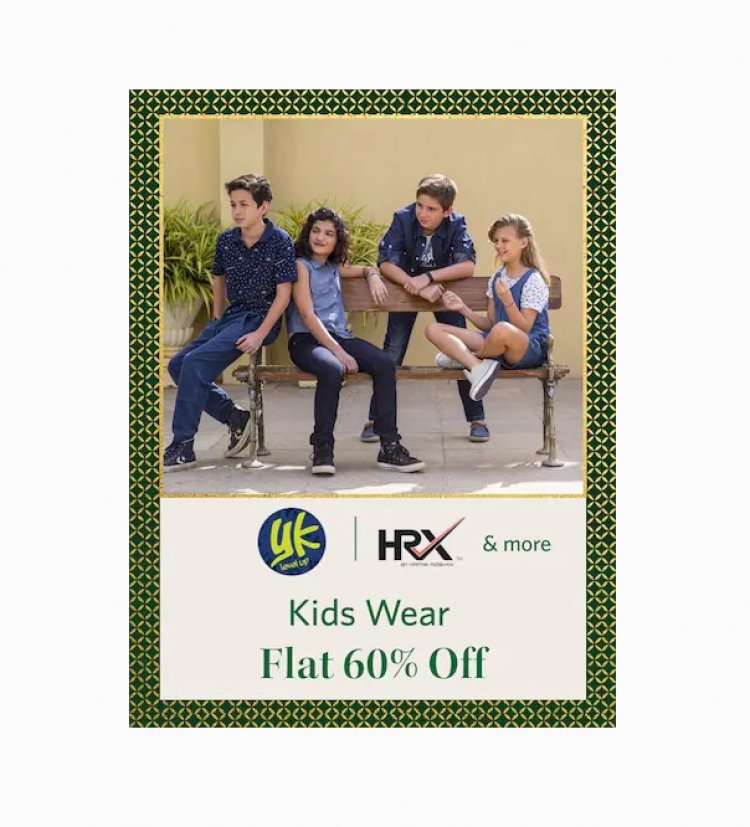 Flat 60% off on Kids Wear