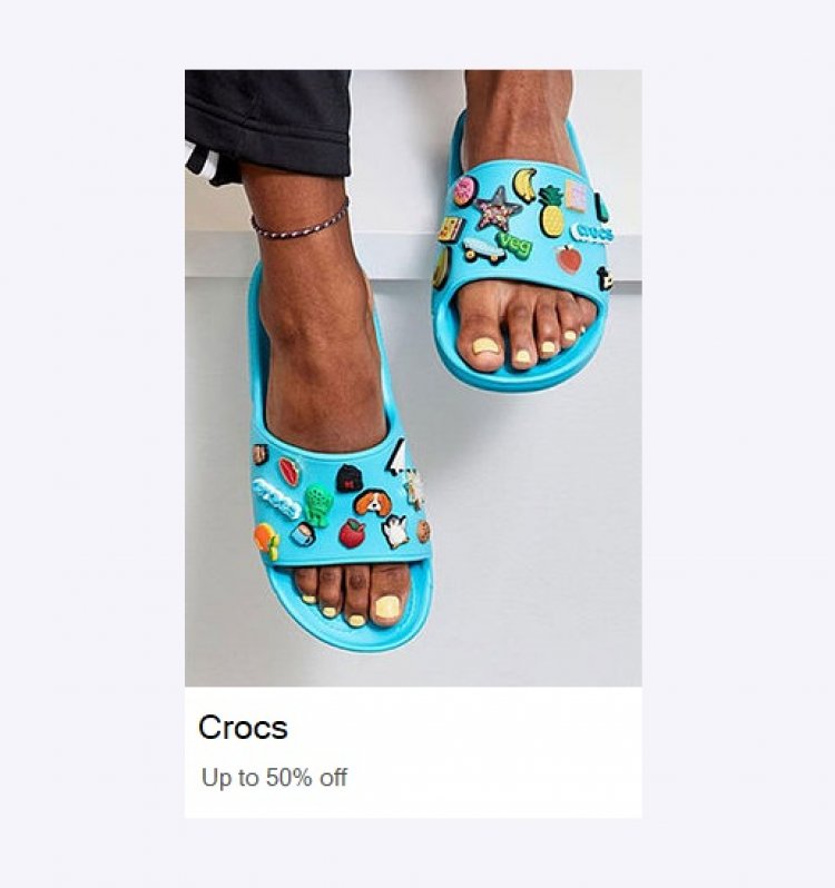 Up to 50% off on Crocs Footwear