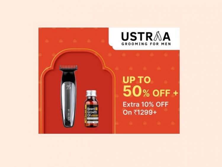Up to 50% off + Extra 10% off on Rs. 1299+ on Ustraa products
