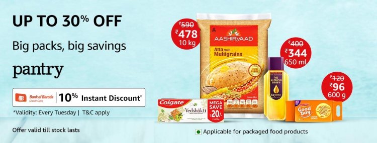 Up to 30% off on Amazon Pantry