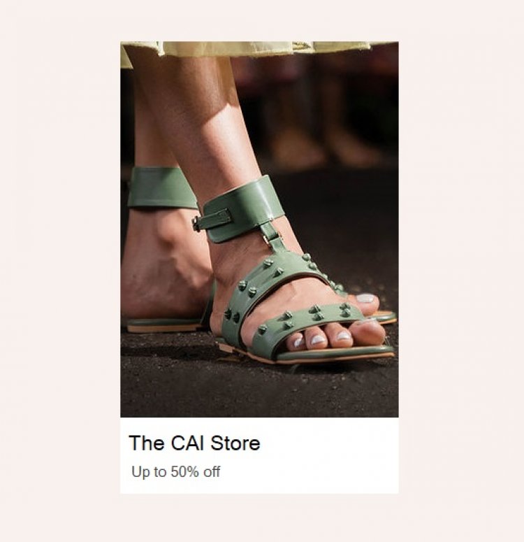 Up to 50% off on The CAI Store