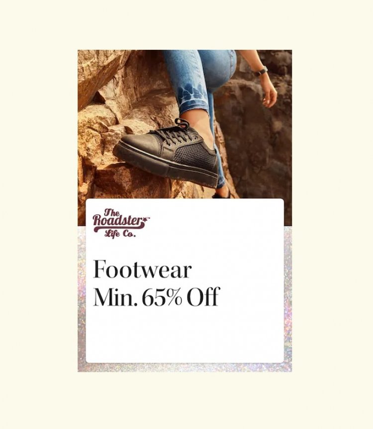 Minimum 65% off on Roadster Footwear
