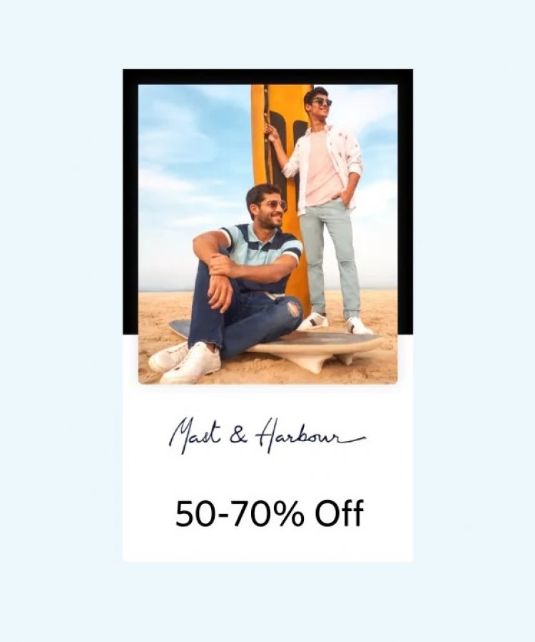 Get 50-70% off on Mast & Harbour Brand